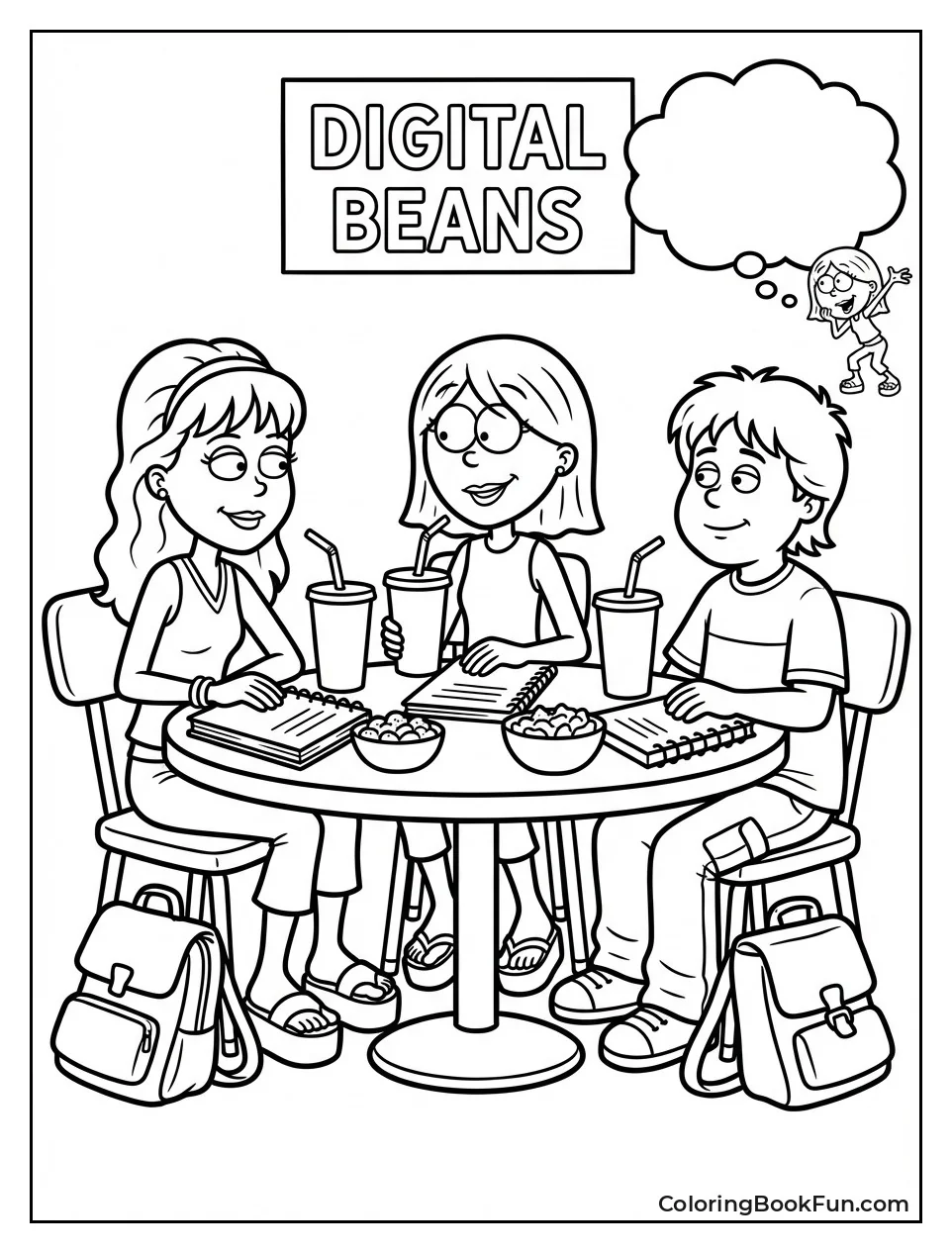 Gang Chills at Coffee Shop