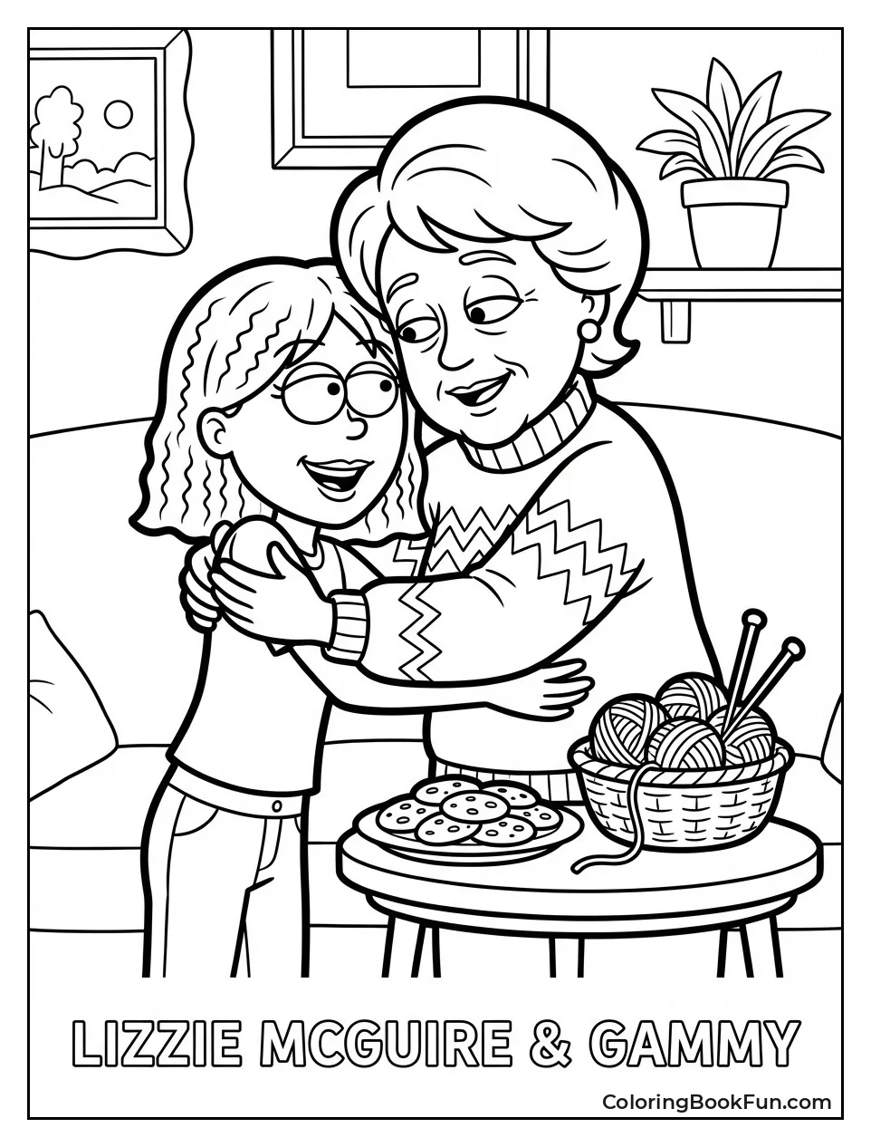 Gammy Hugs Lizzie Warmly