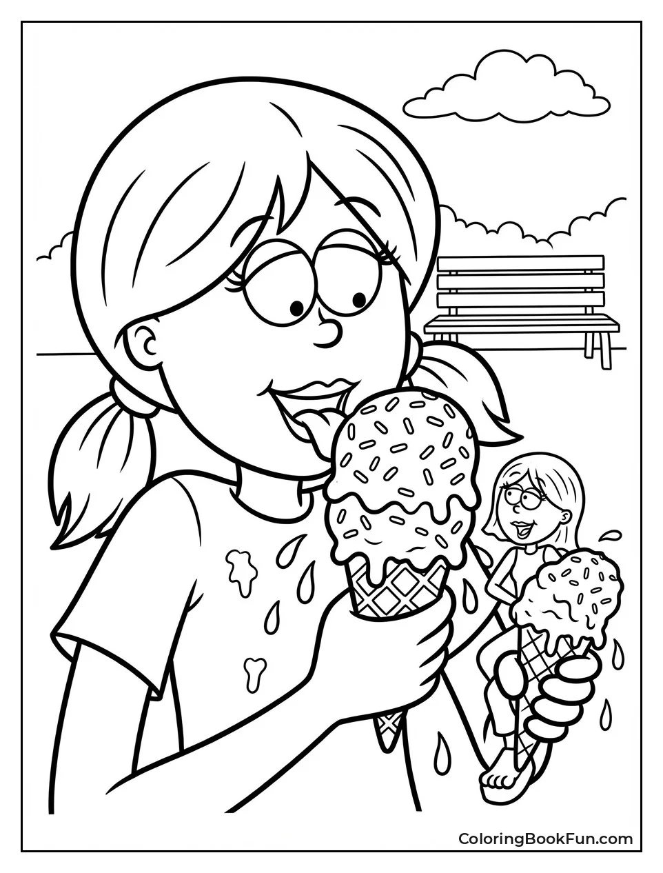 Lizzie Licks Melting Cone