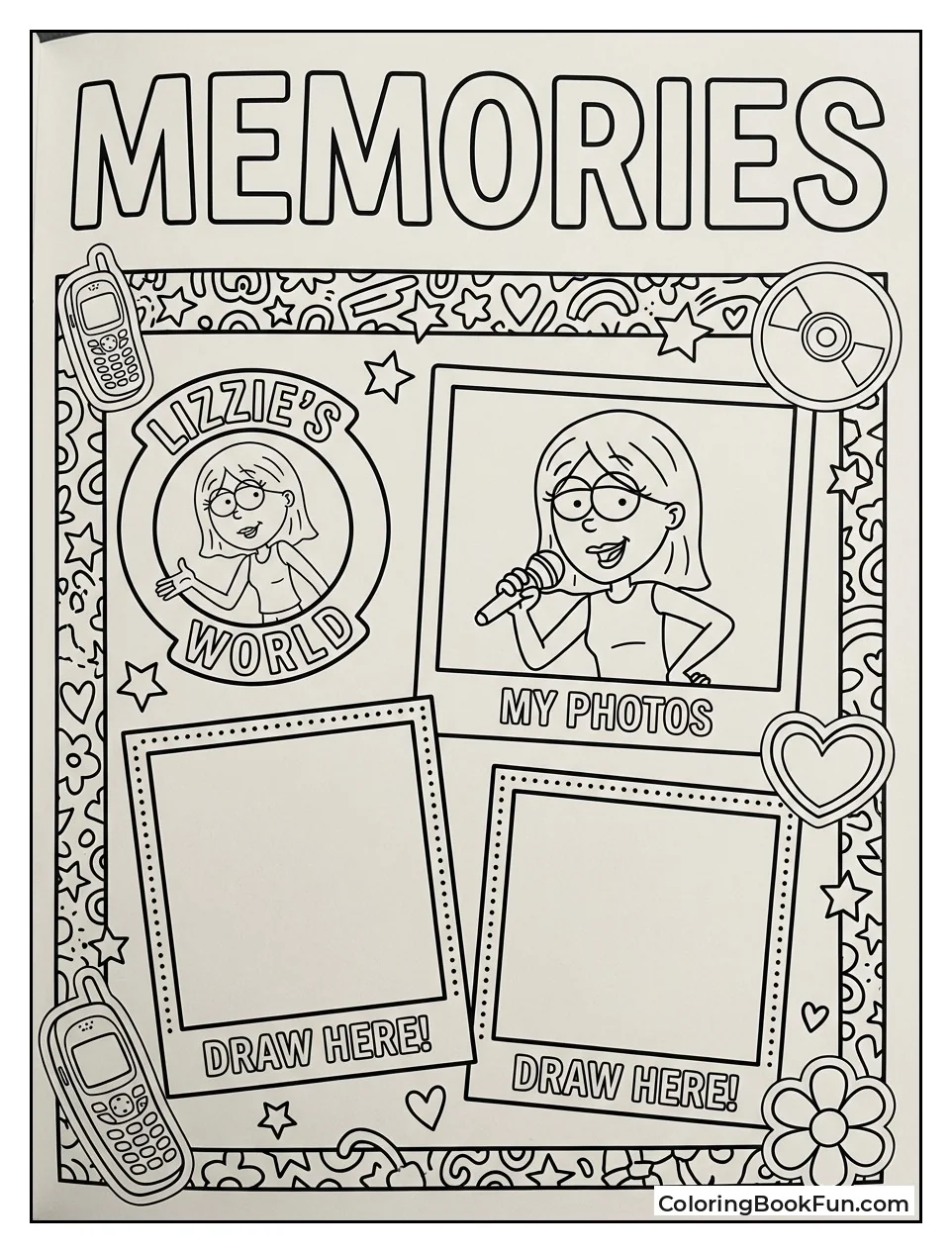 Lizzie's Scrapbook with Stickers