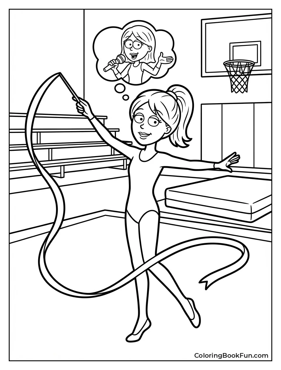 Lizzie Swings Gymnastics Ribbon