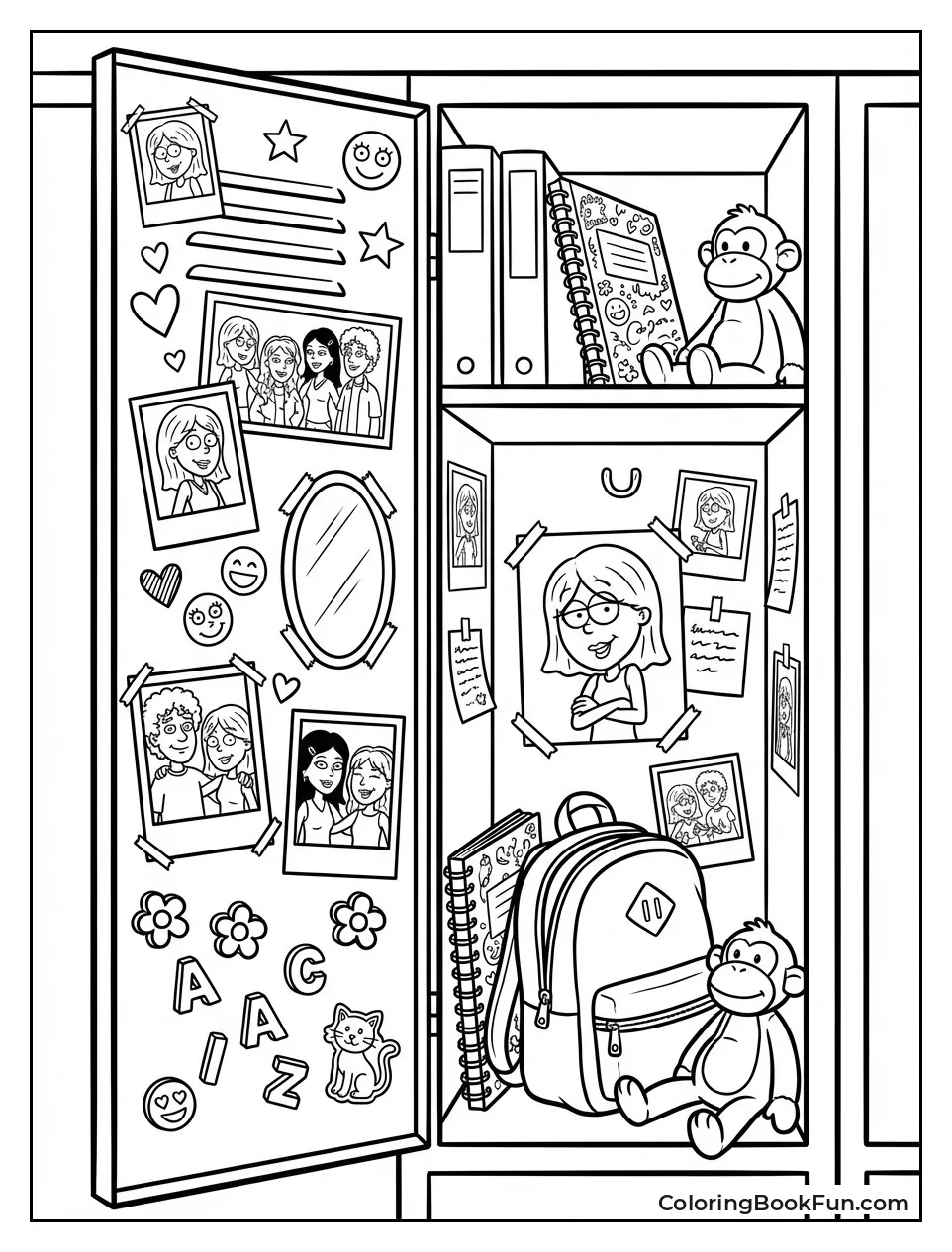 Locker Stuffed with Photos