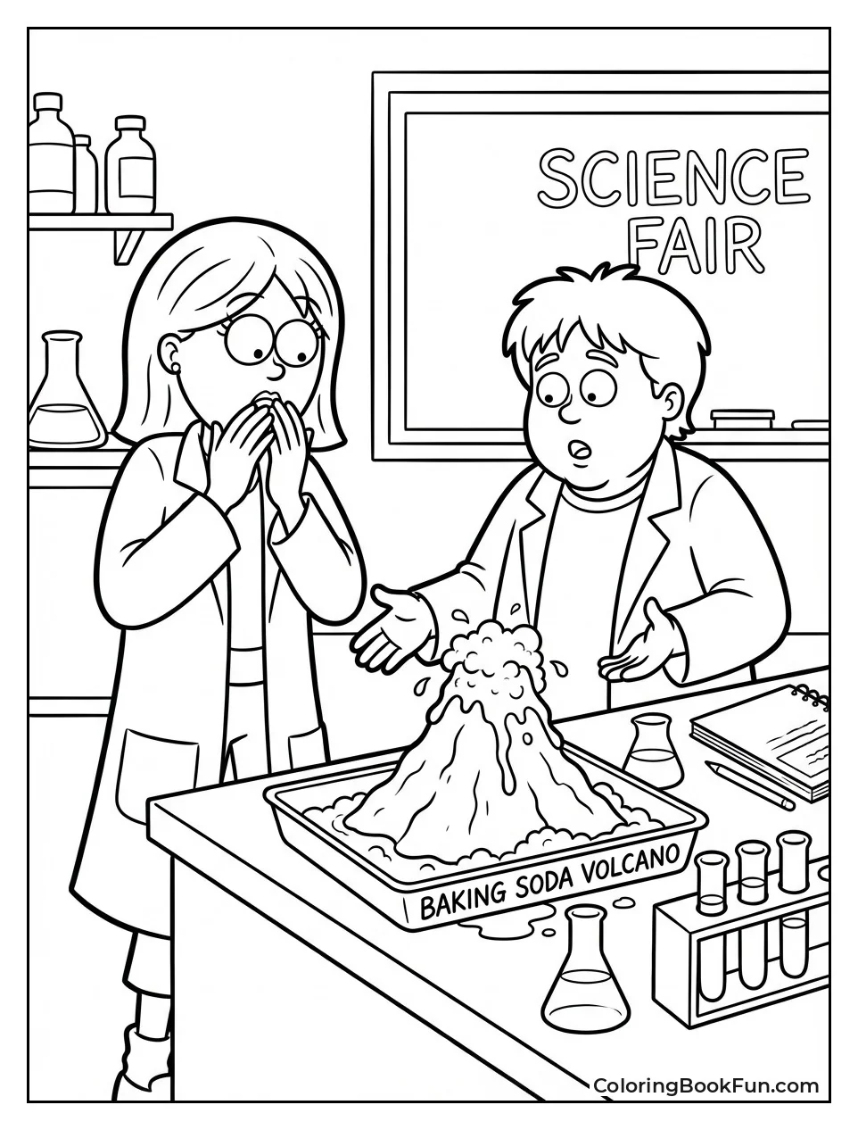 Volcano Explodes Science Desk