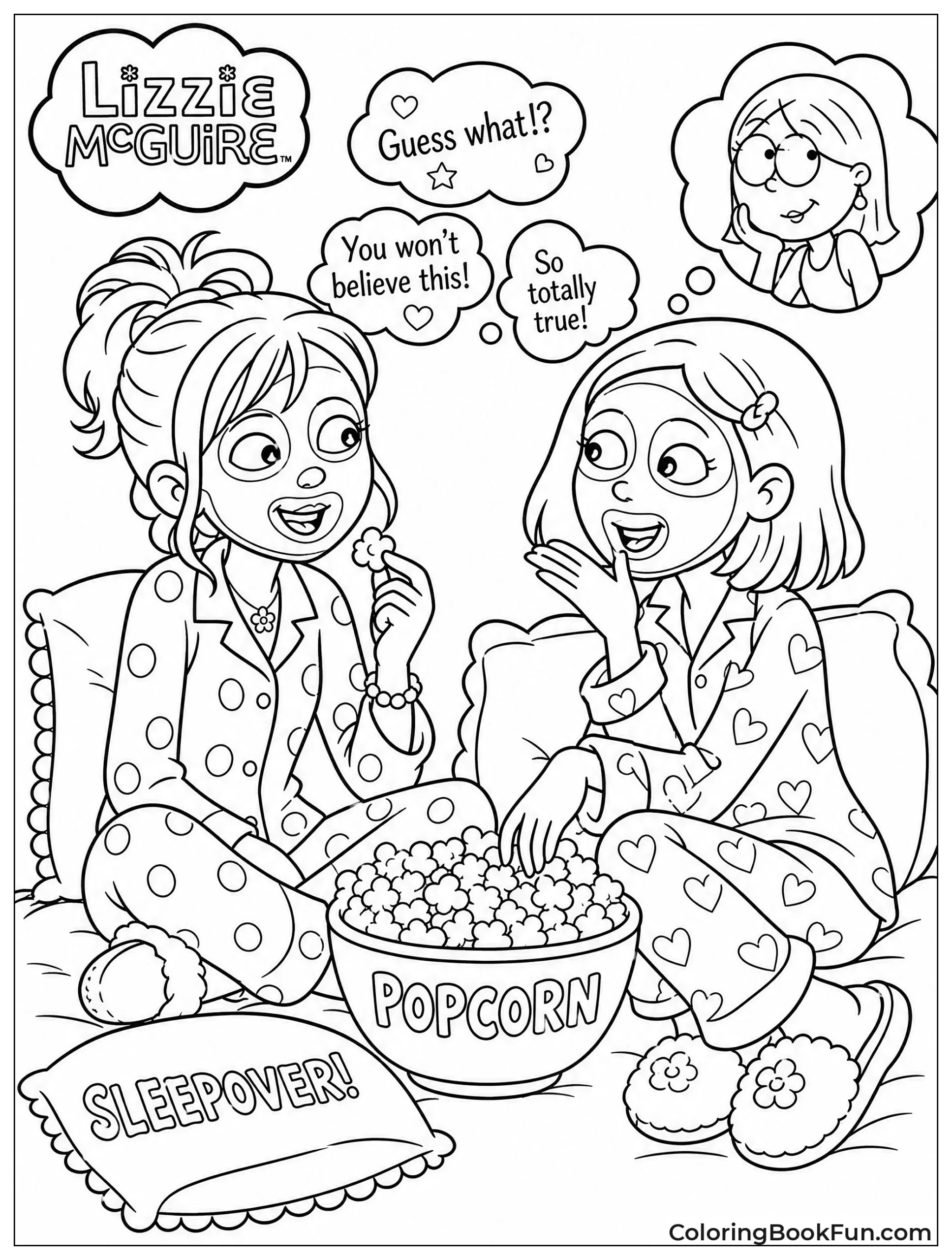 Sleepover Gossip and Masks
