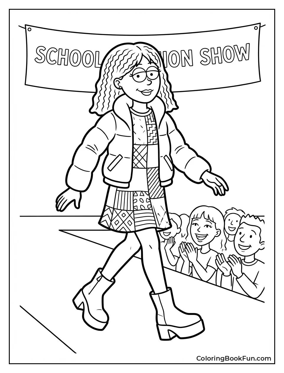 Lizzie Walks Fashion Runway