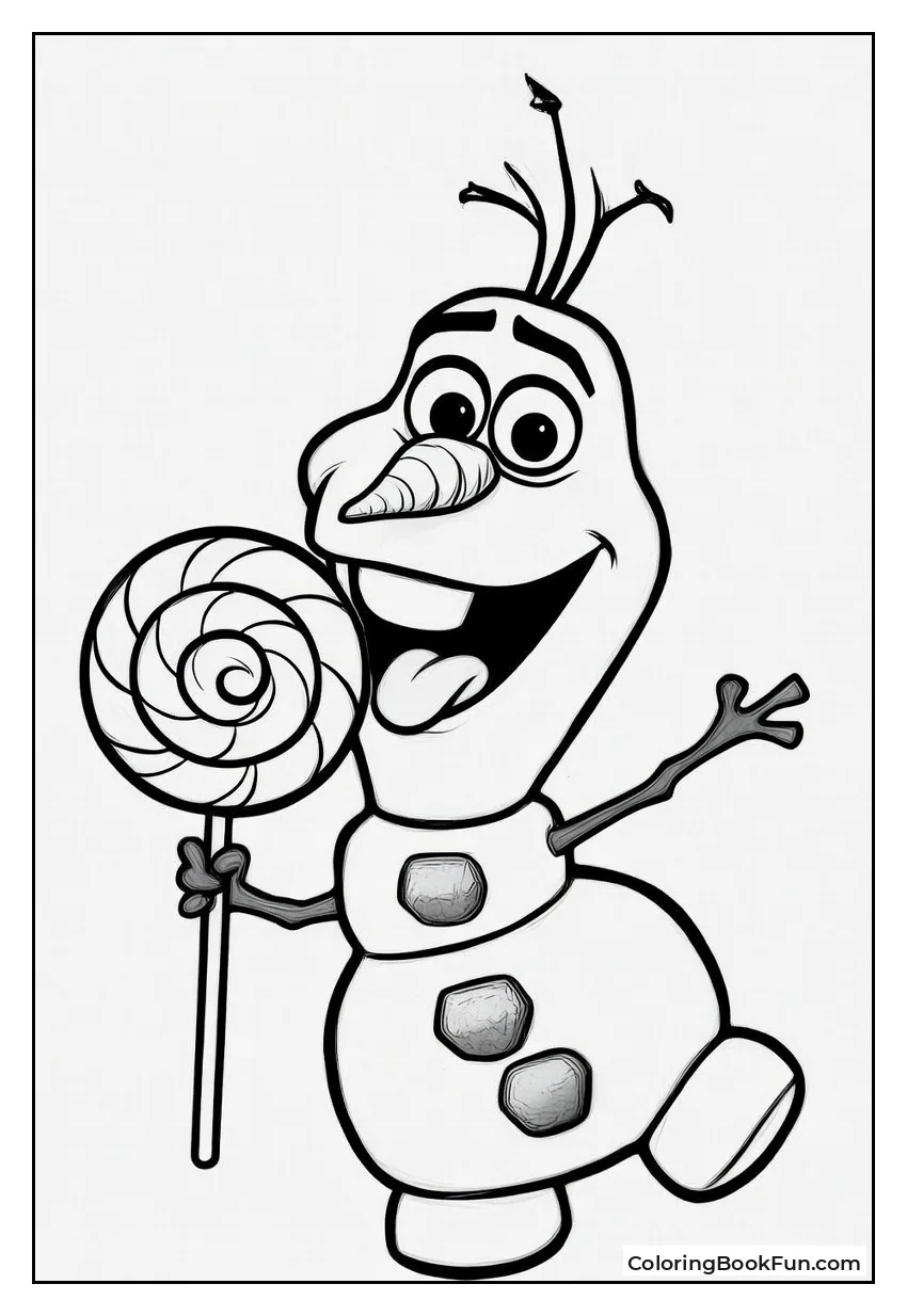 Lollipop Treat Olaf
