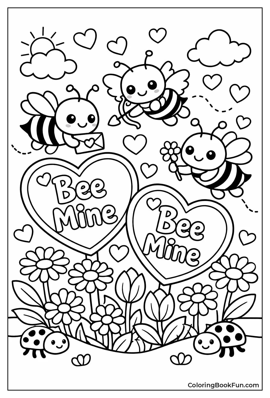 Bees around Bee Mine