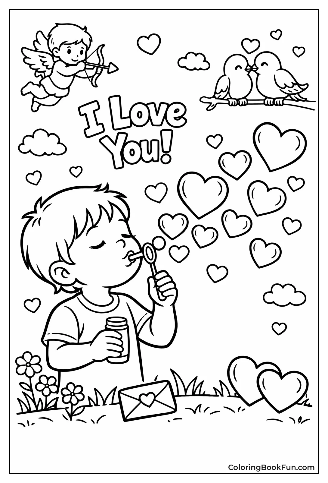 Blowing Heart Bubbles