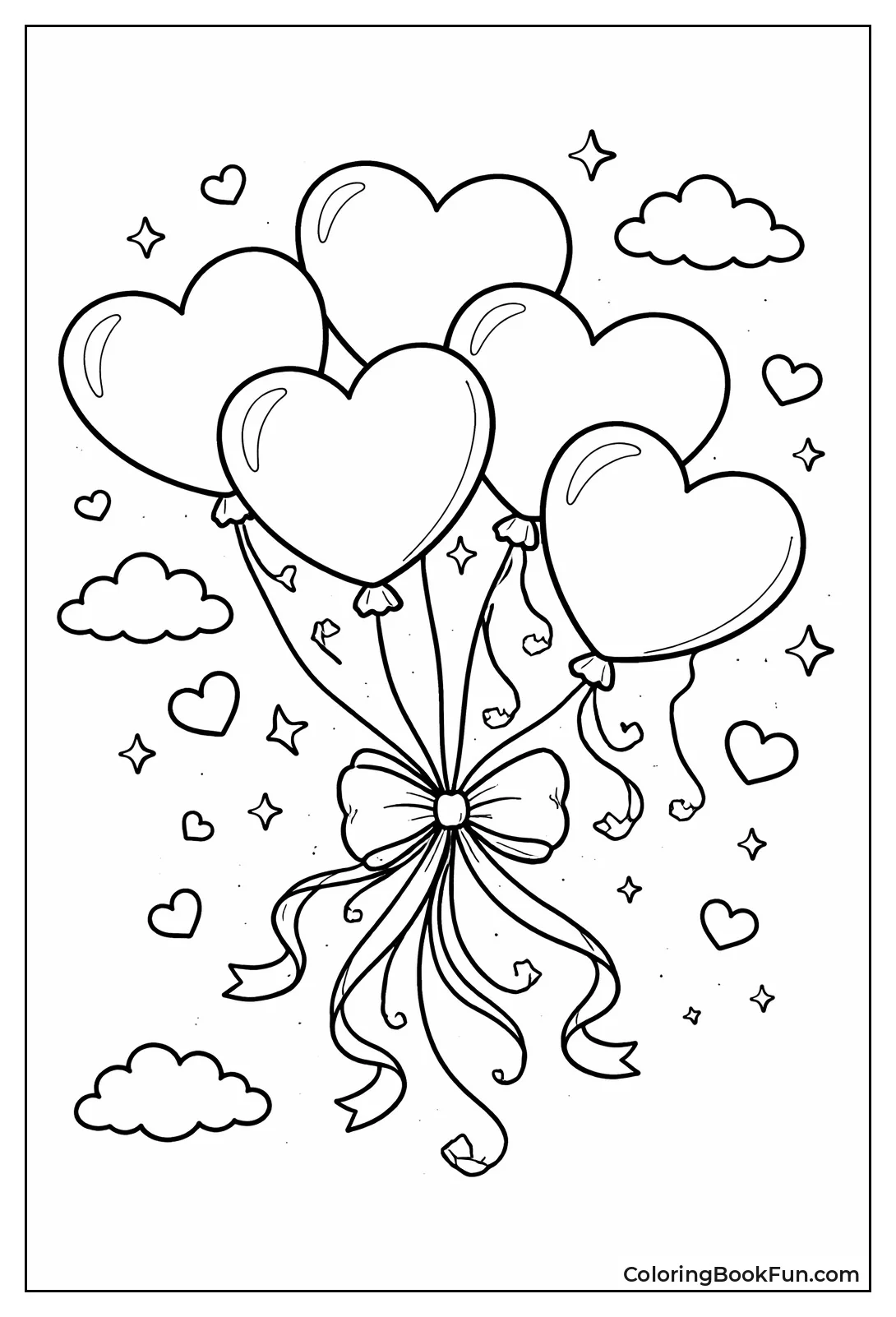 Floating Heart Balloons