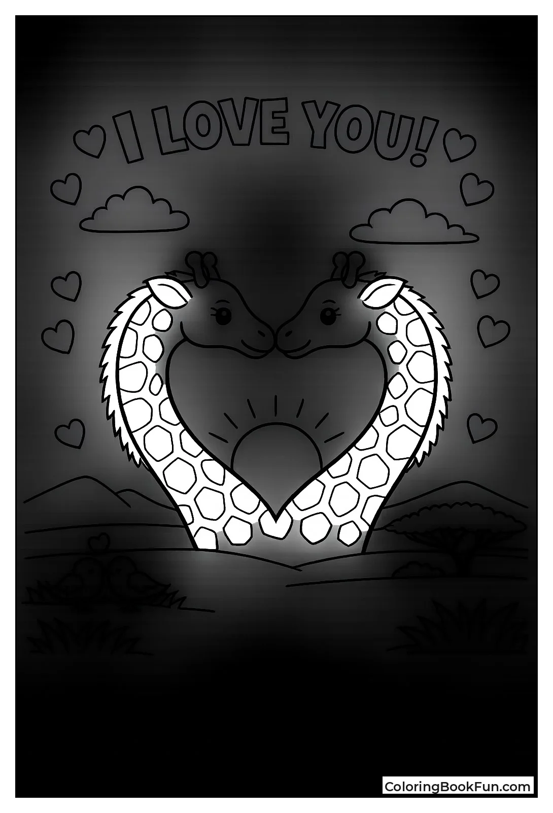 Giraffes Make Neck Heart