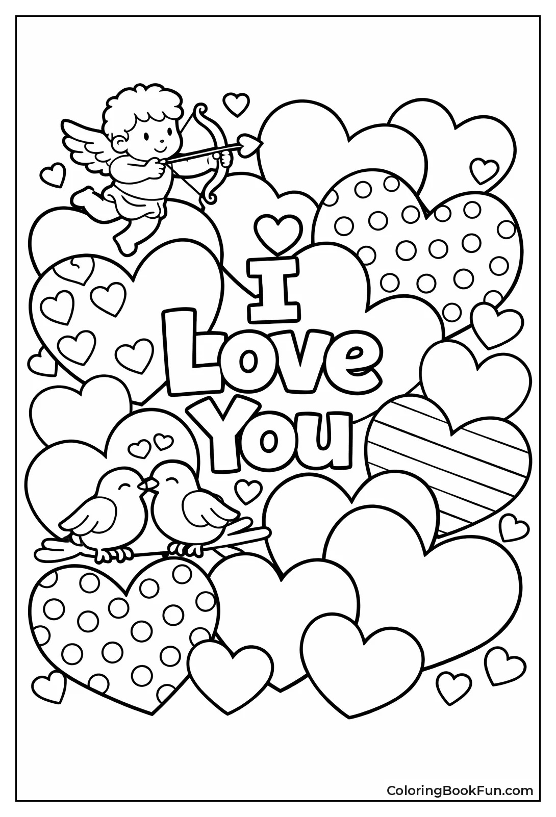 Overlapping Patterned Hearts