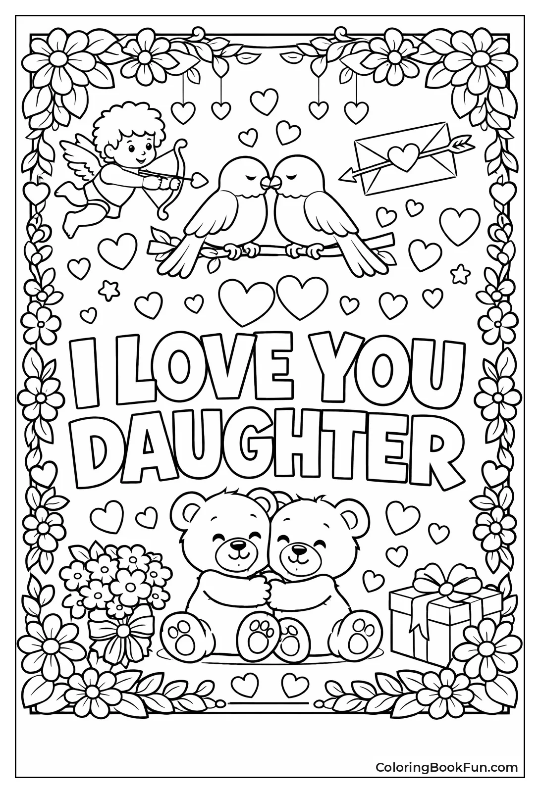 Love You Daughter Frame