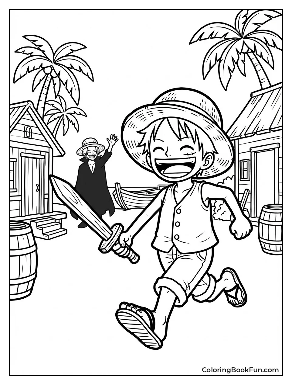 Kid Luffy Plays Foosha Village