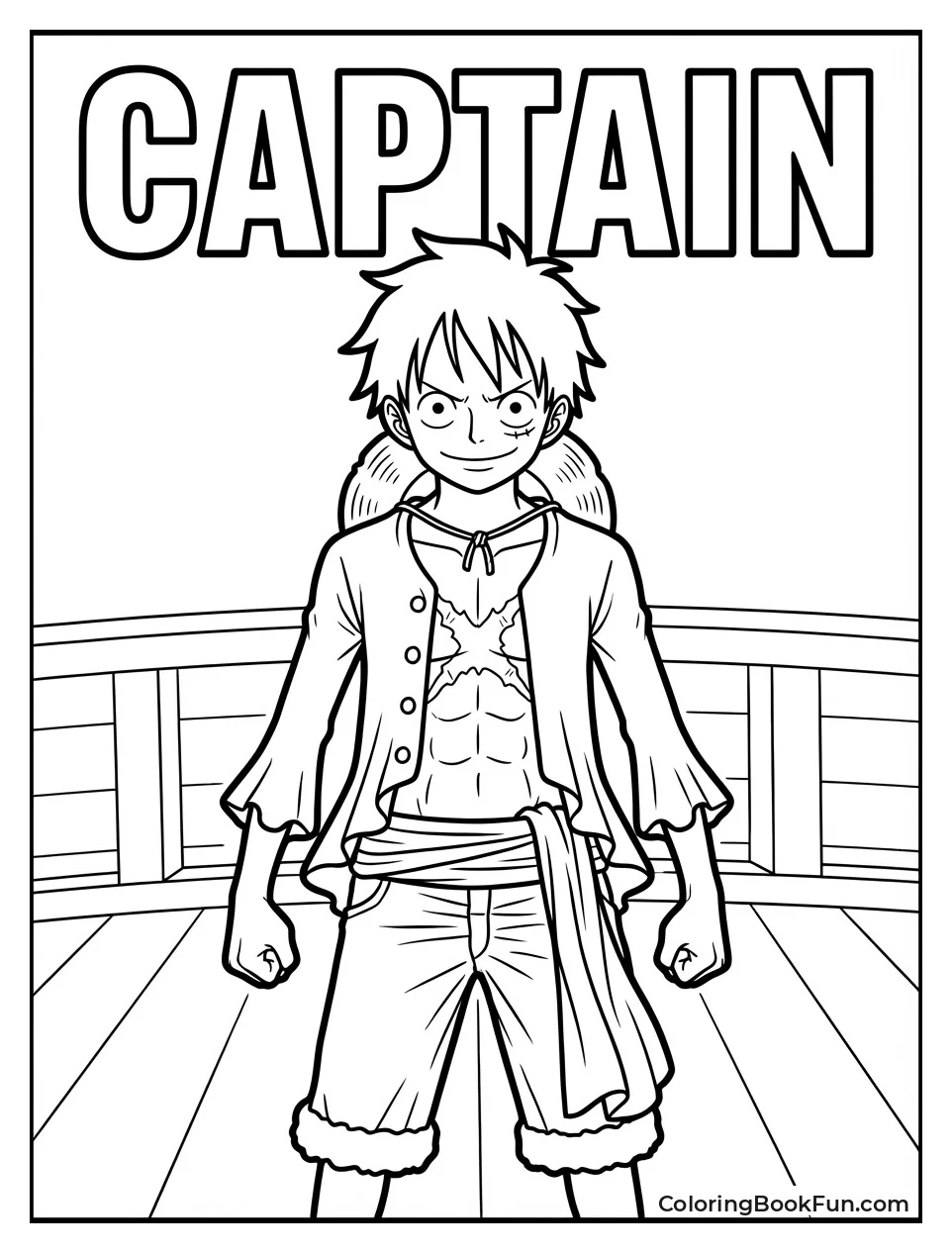 Luffy Shows Chest Scar Smirk