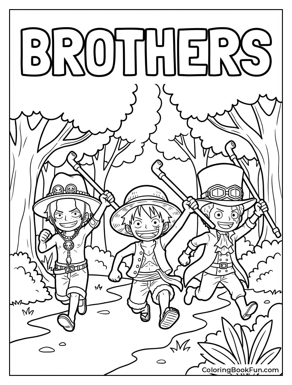 ASL Brothers Run through Forest