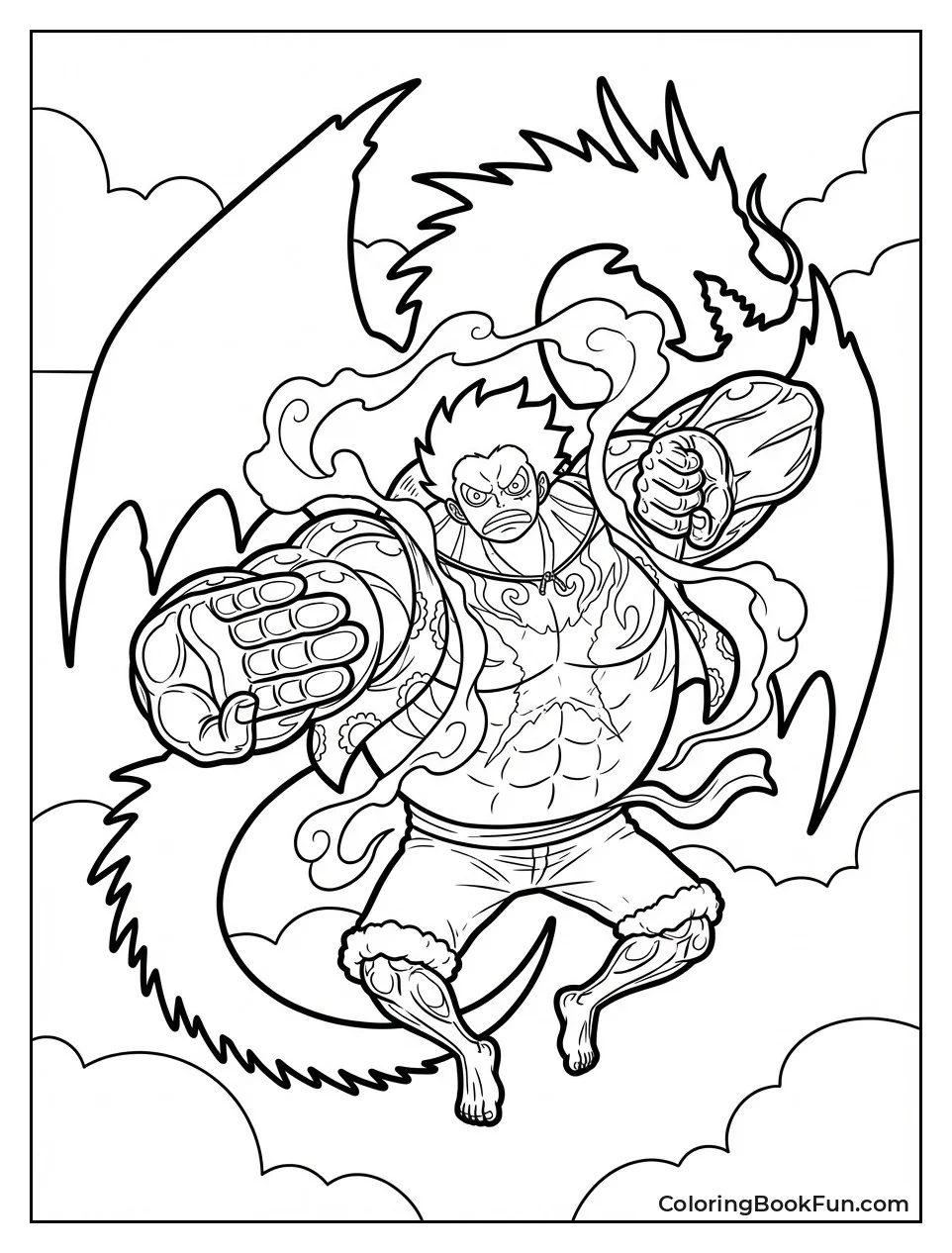 Luffy Battles Dragon Kaido