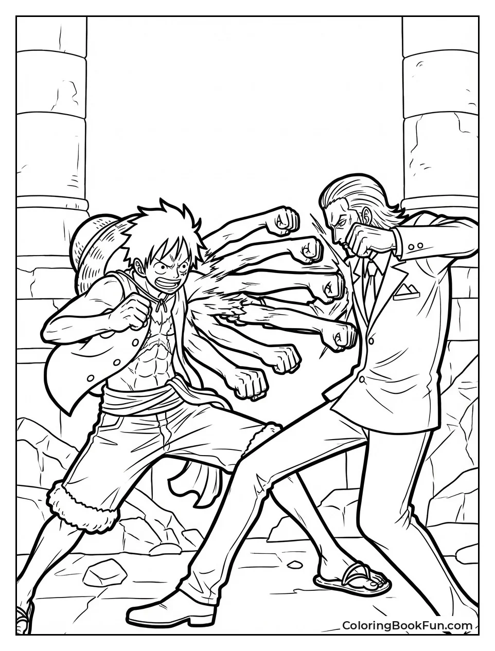 Luffy Jet Gatlings Rob Lucci