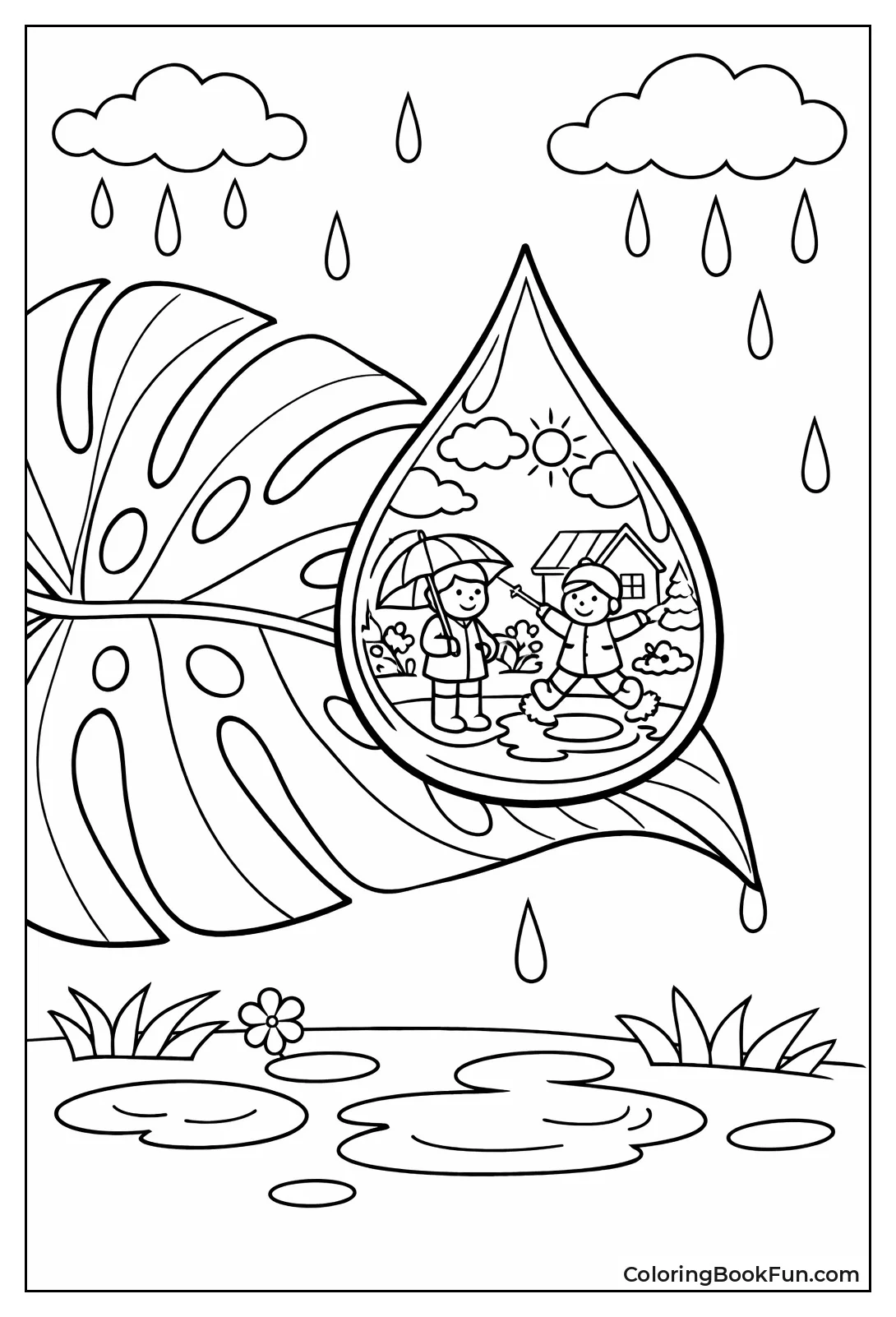 Big Raindrop on Leaf