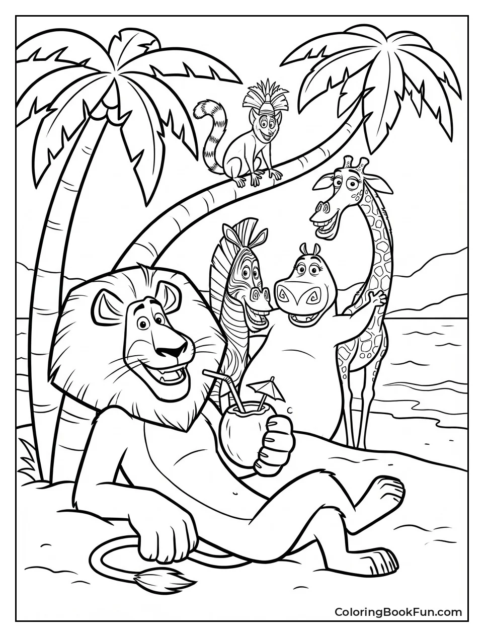 Alex Sips Beach Coconut