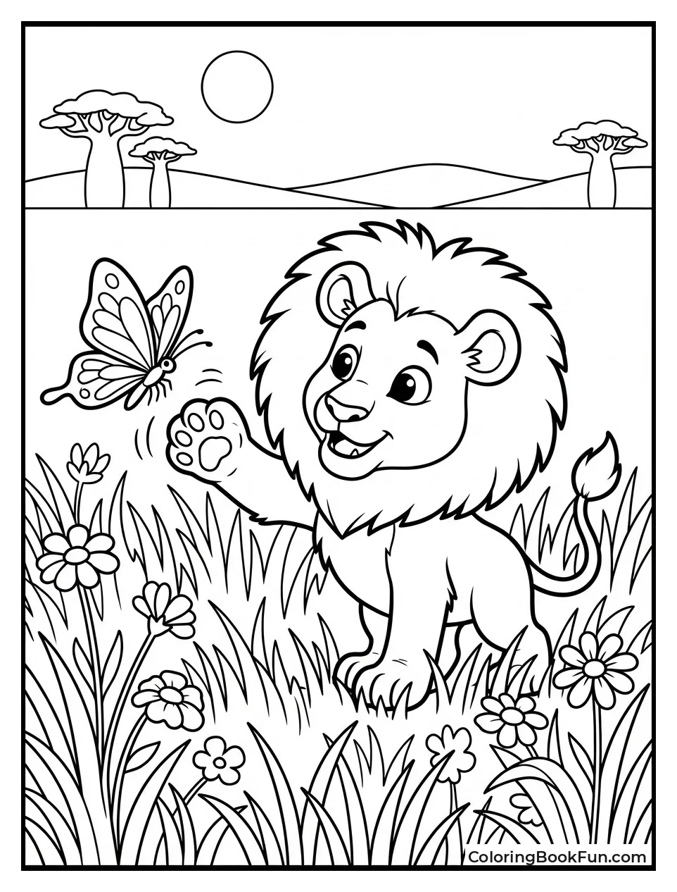 Baby Alex Chases Butterfly