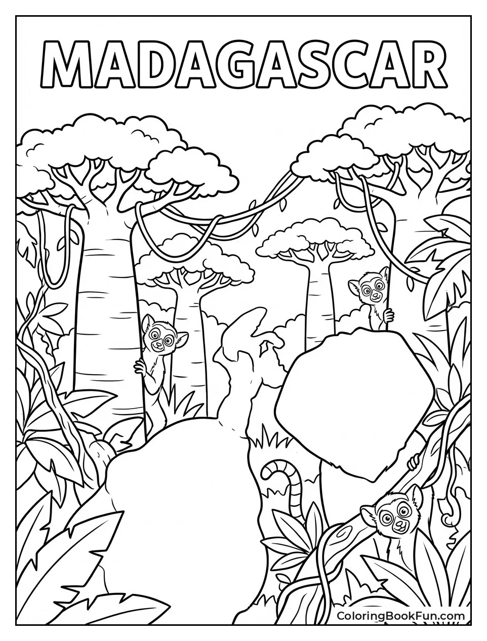 Lush Jungle with Vines