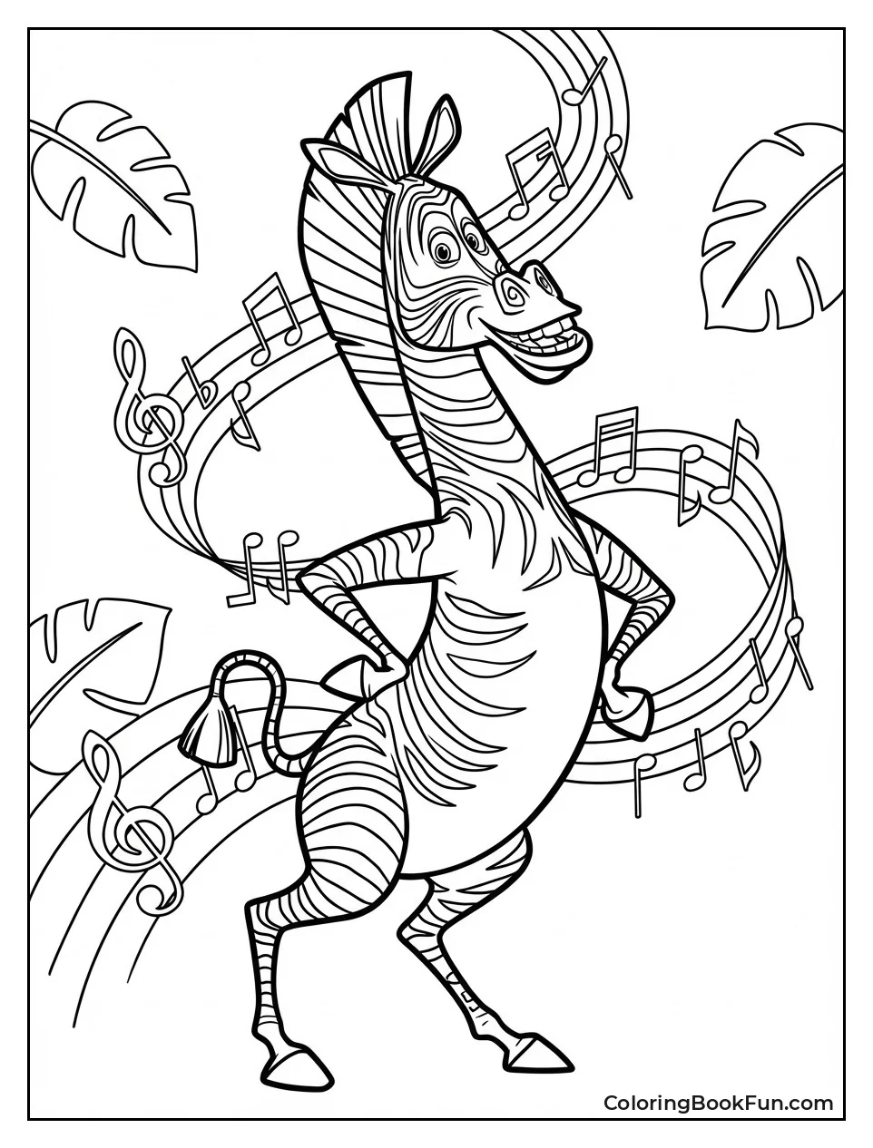 Marty Zebra Dances Groovily