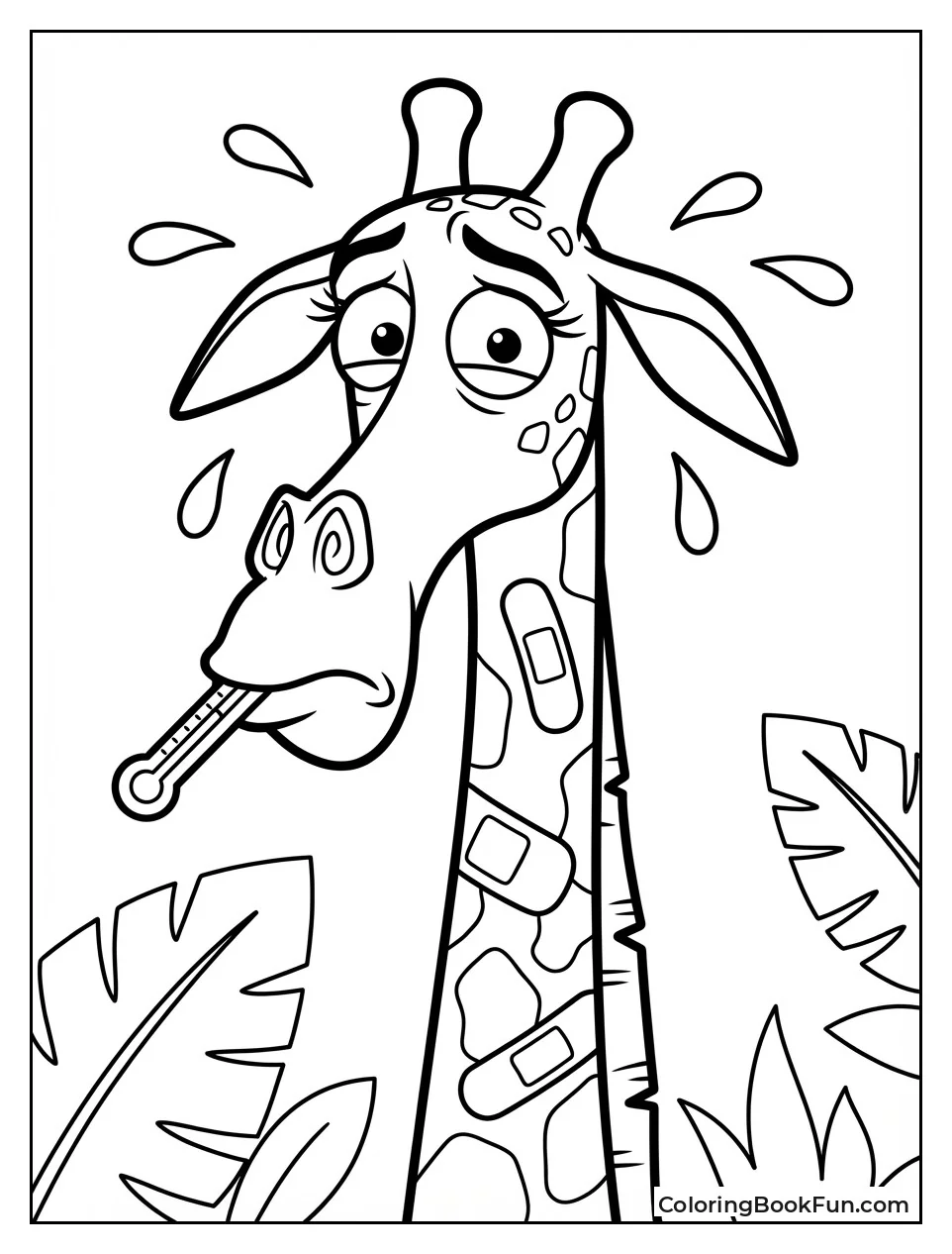 Nervous Melman Checks Thermometer