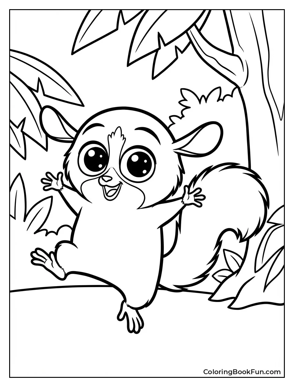 Cute Mort Jumps Joyfully