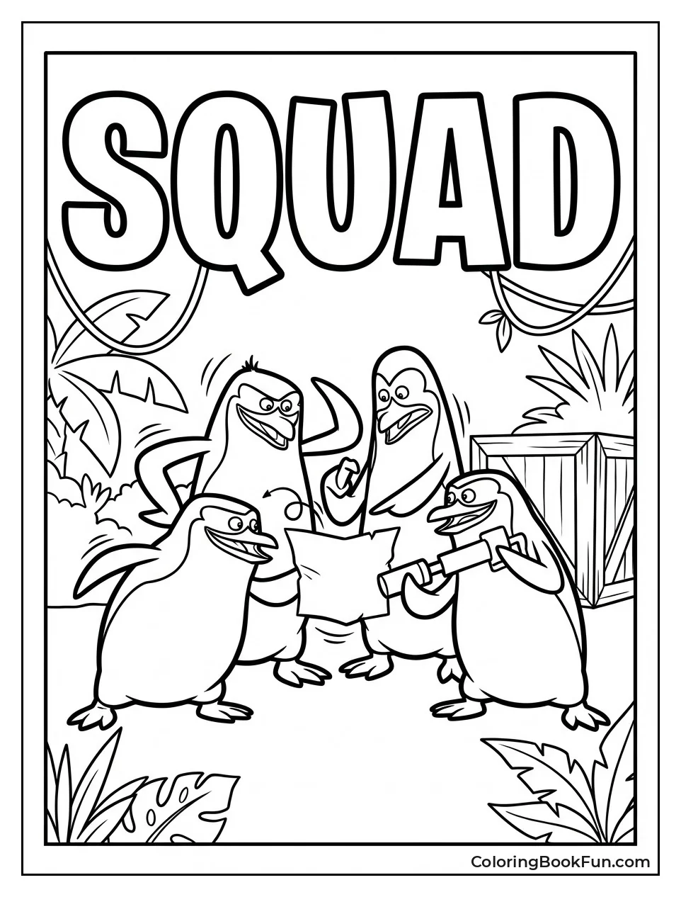 Penguins Plot Their Mission