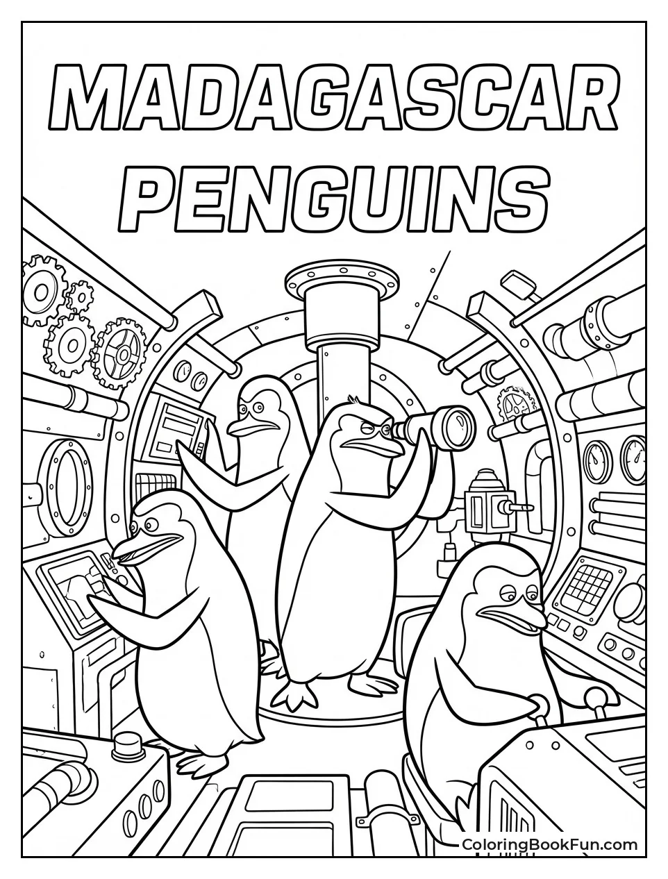 Penguins Steer Submarine