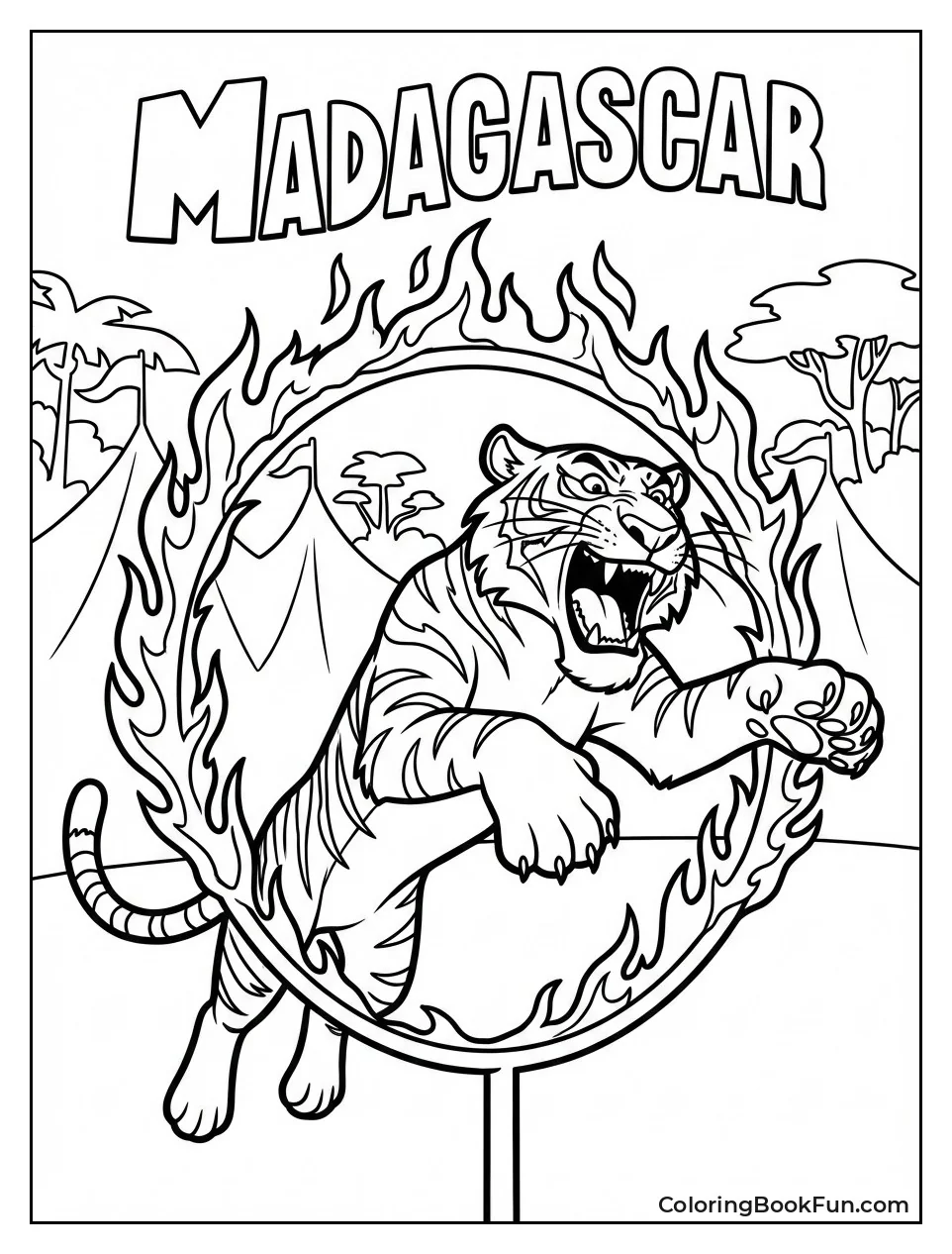 Vitaly Jumps Flaming Hoop