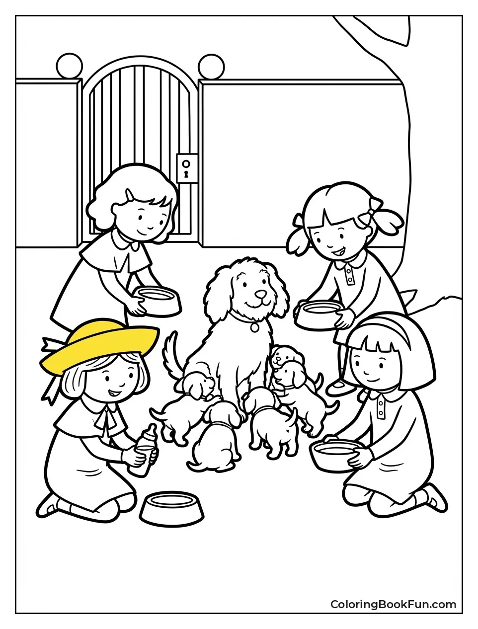 Genevieve Nurses Her Puppies