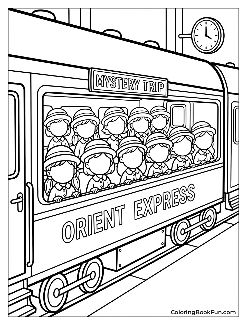 Girls Ride Orient Express Train