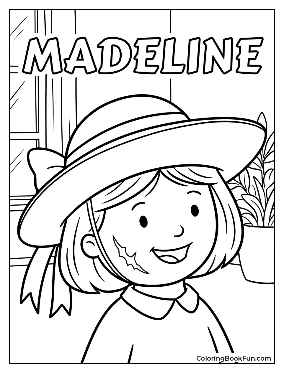 Smiling Madeline in Yellow Hat