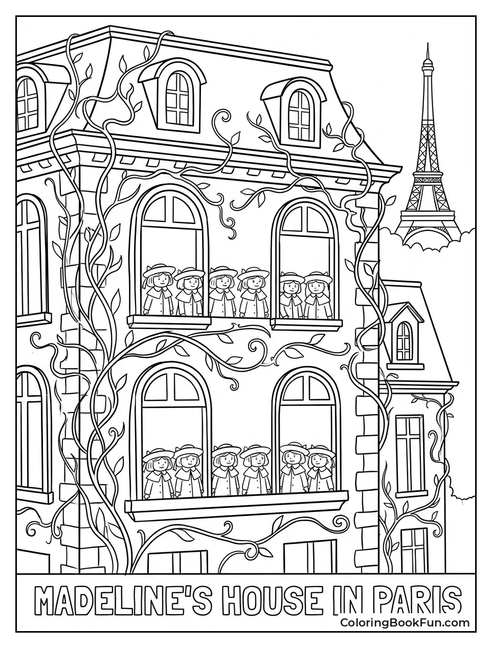 Vines Cover Old Paris House