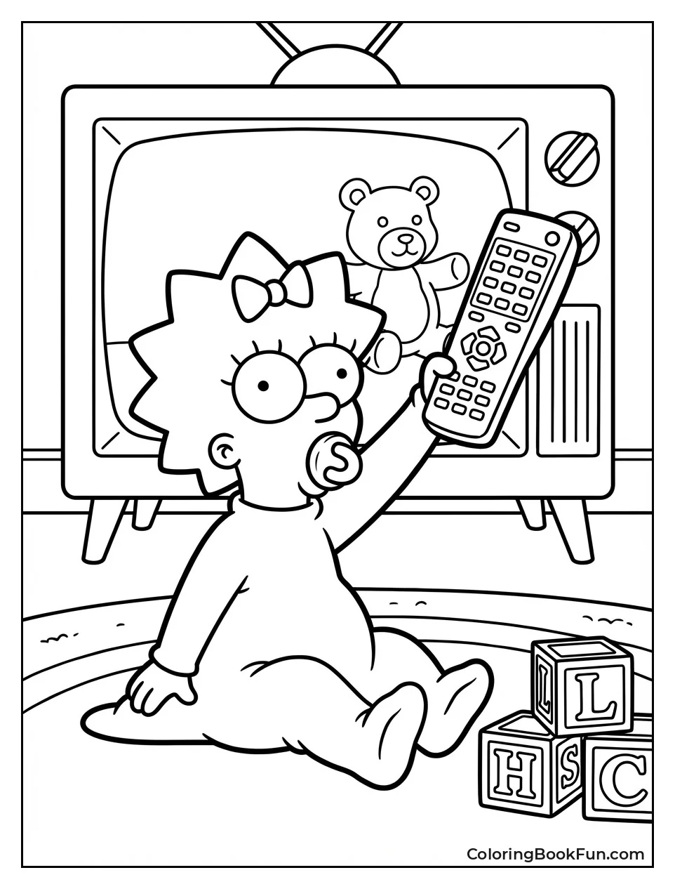 Maggie Holds TV Remote