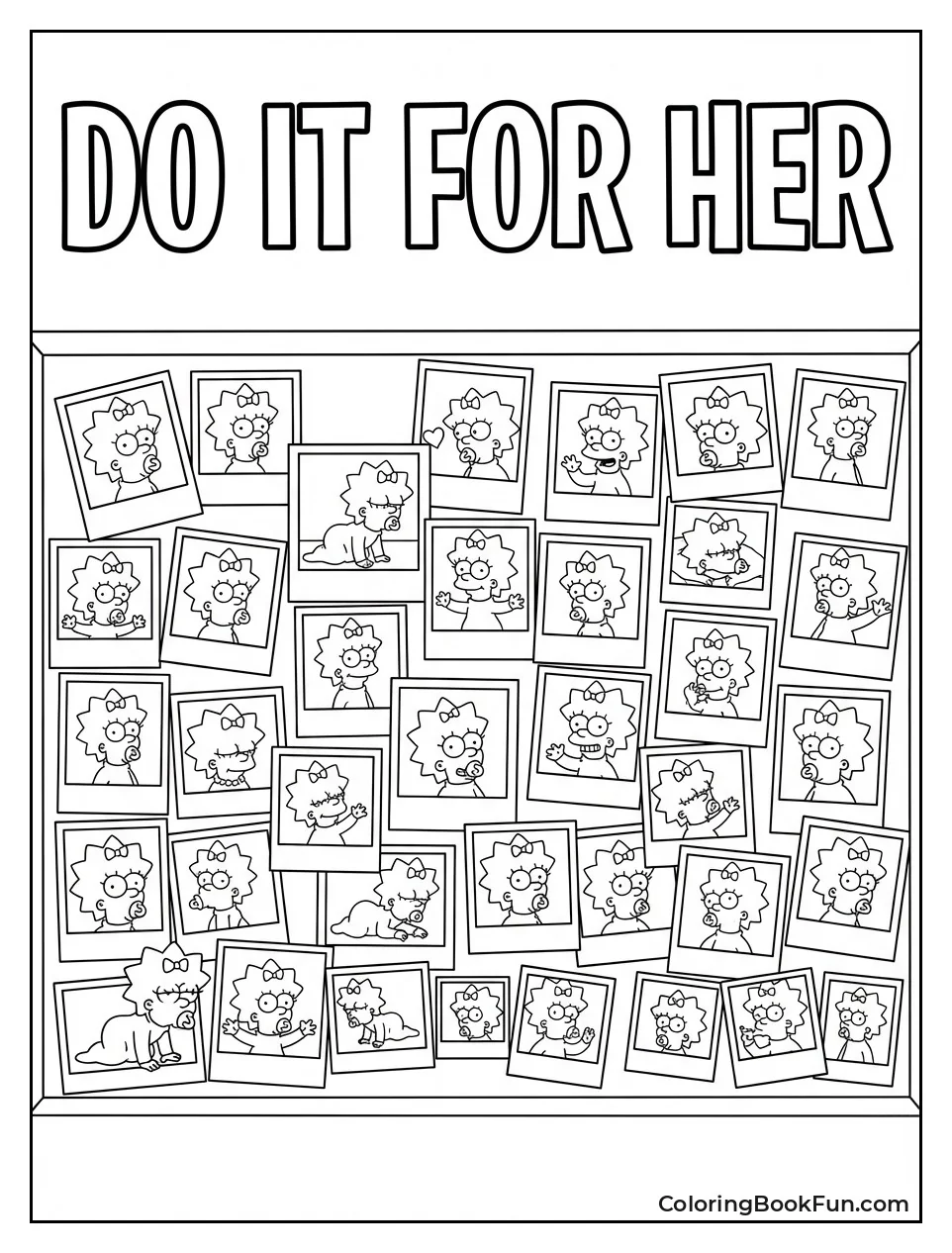 Homer's Maggie Photo Collage