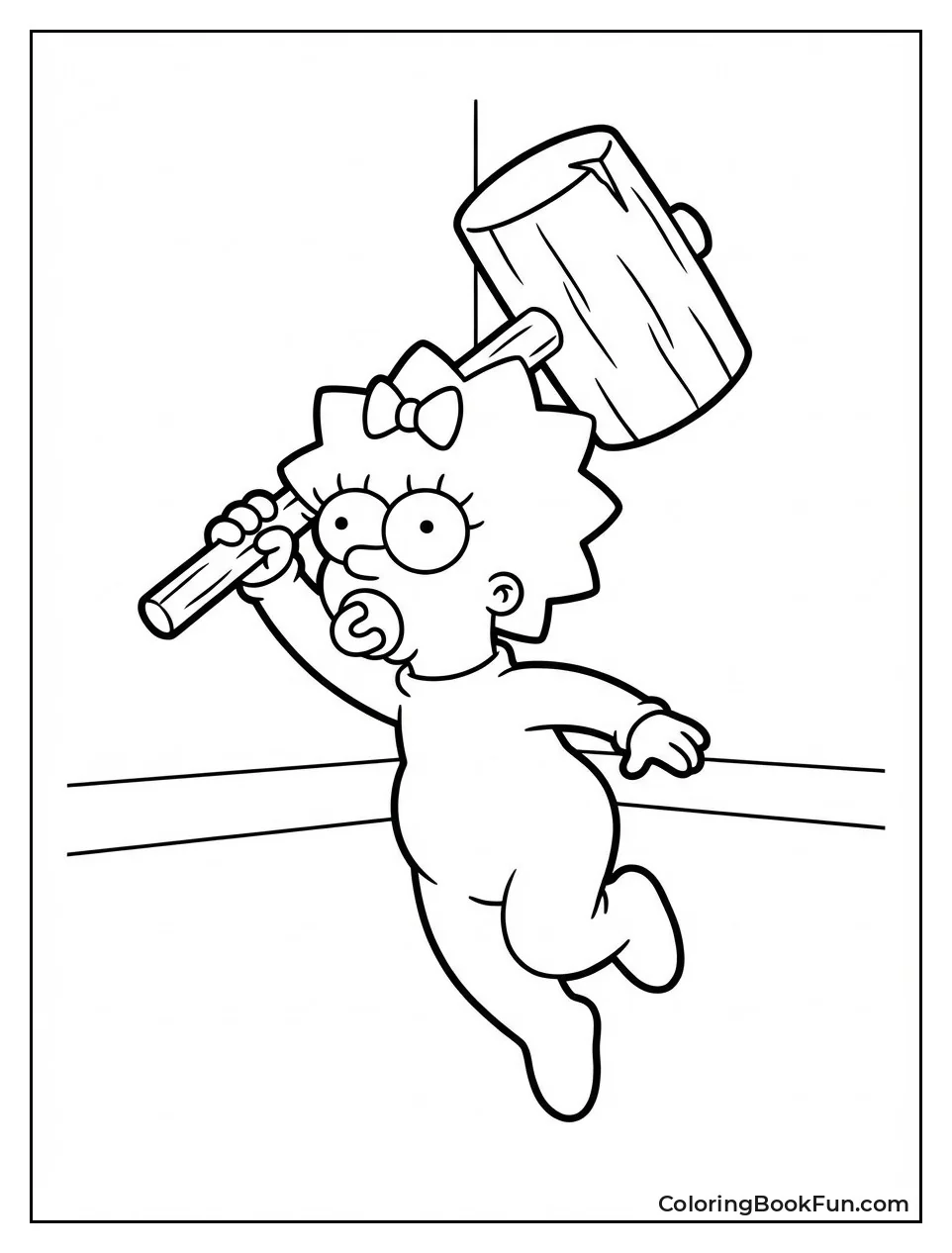 Maggie Swings Giant Mallet