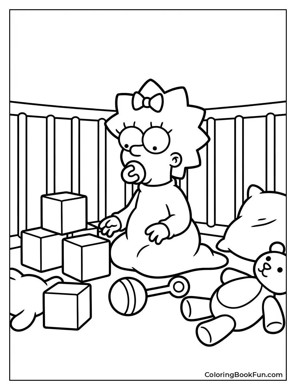 Maggie Plays with Toys