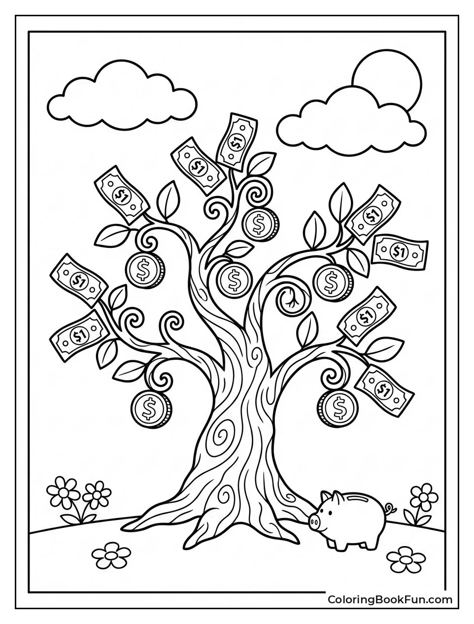 Tree Grows Bills and Coins