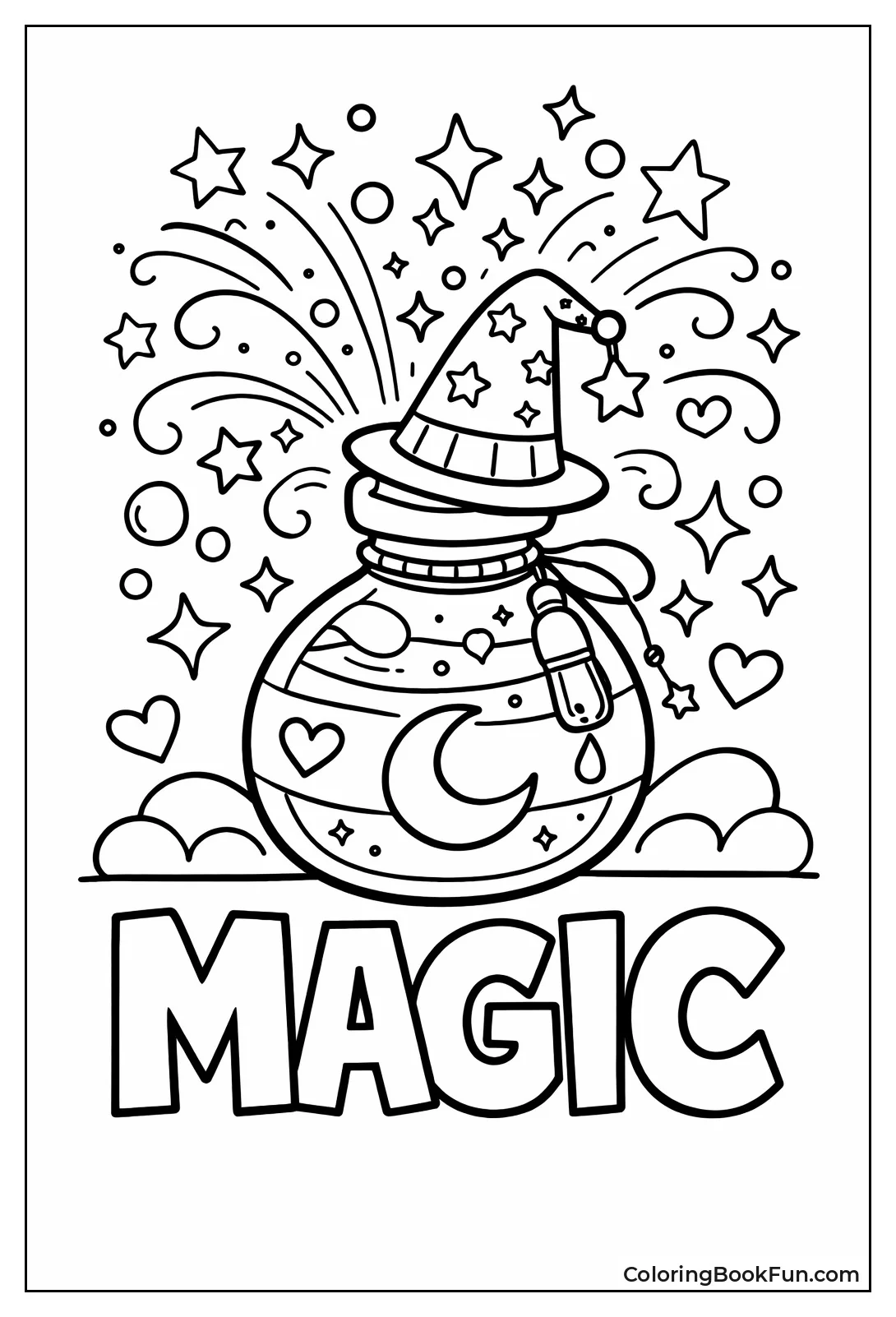 Whimsical Potion Bottle Sparkling