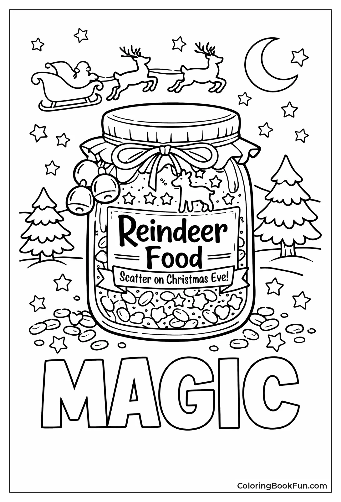 Magic Reindeer Food Jar