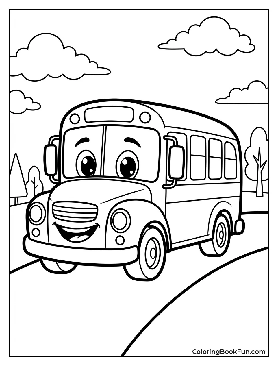 Smiling Magic School Bus