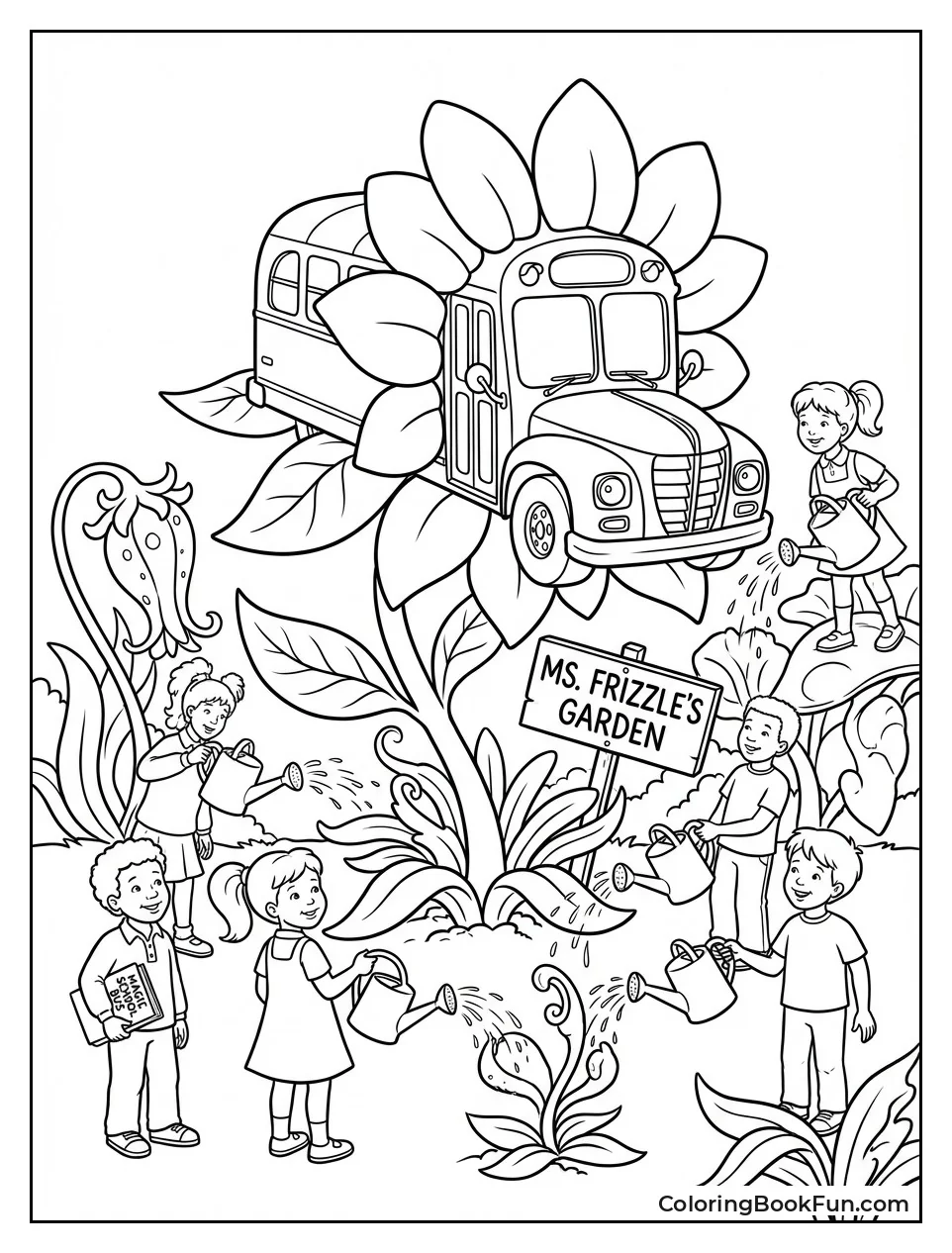 Flower Bus Grows Tall