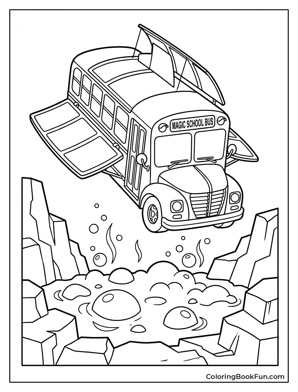 Bus Dives in Volcano