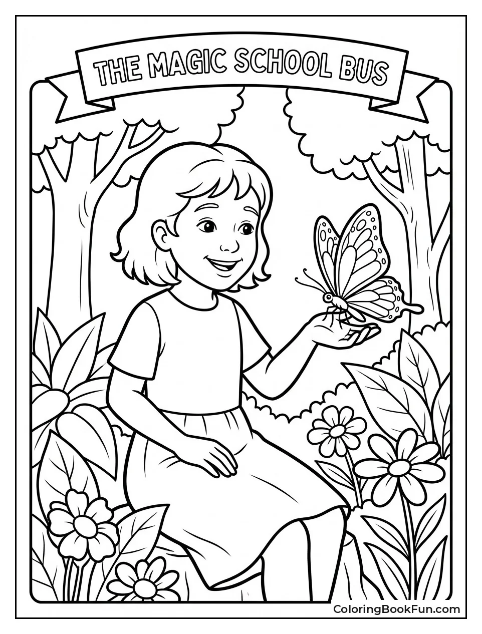 Phoebe Holds Gentle Butterfly