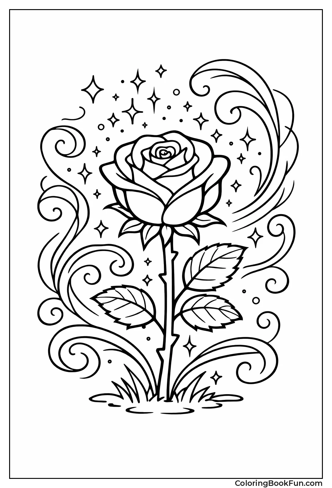 Glowing Magical Rose