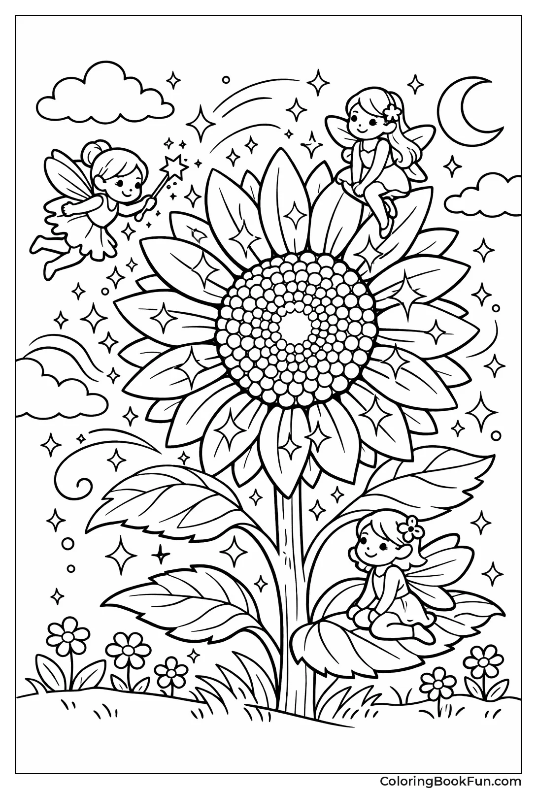 Magical Glowing Sunflower