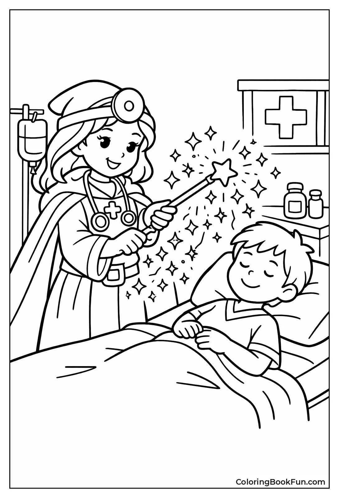 Magical Doctor Healing Patient