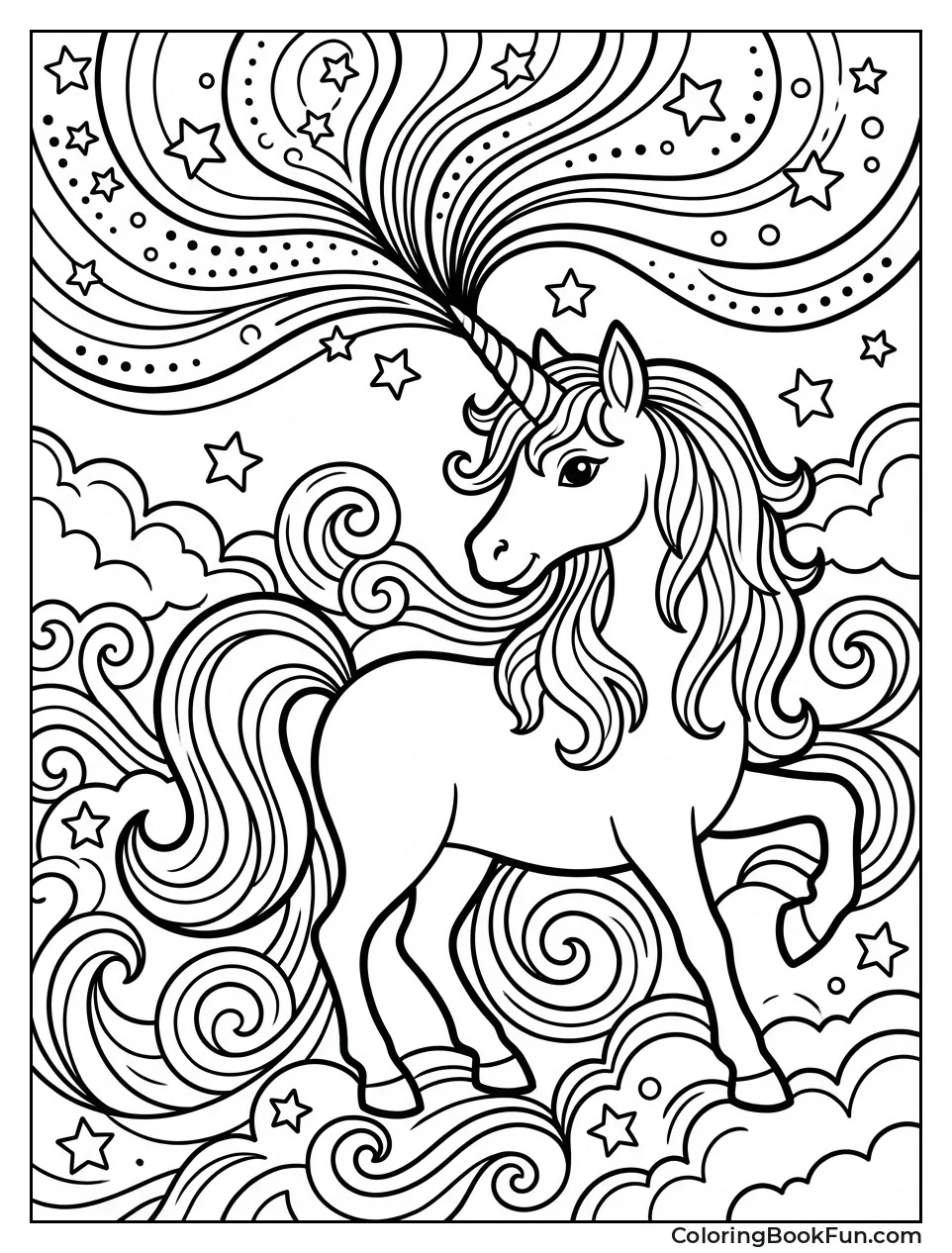 Magical Unicorn with Sparkles